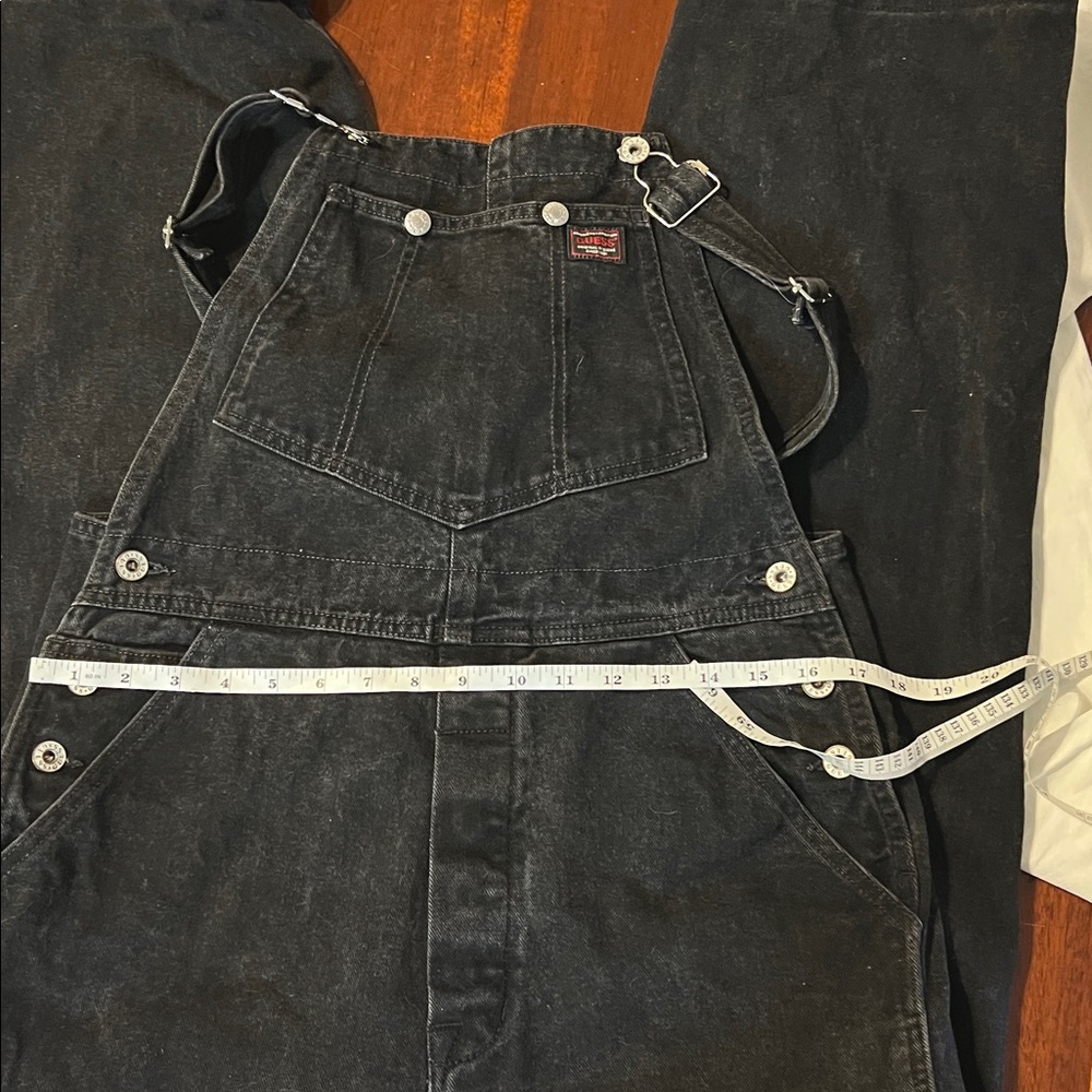 Vintage Guess Charcoal Denim Overalls - Picture 11 of 15